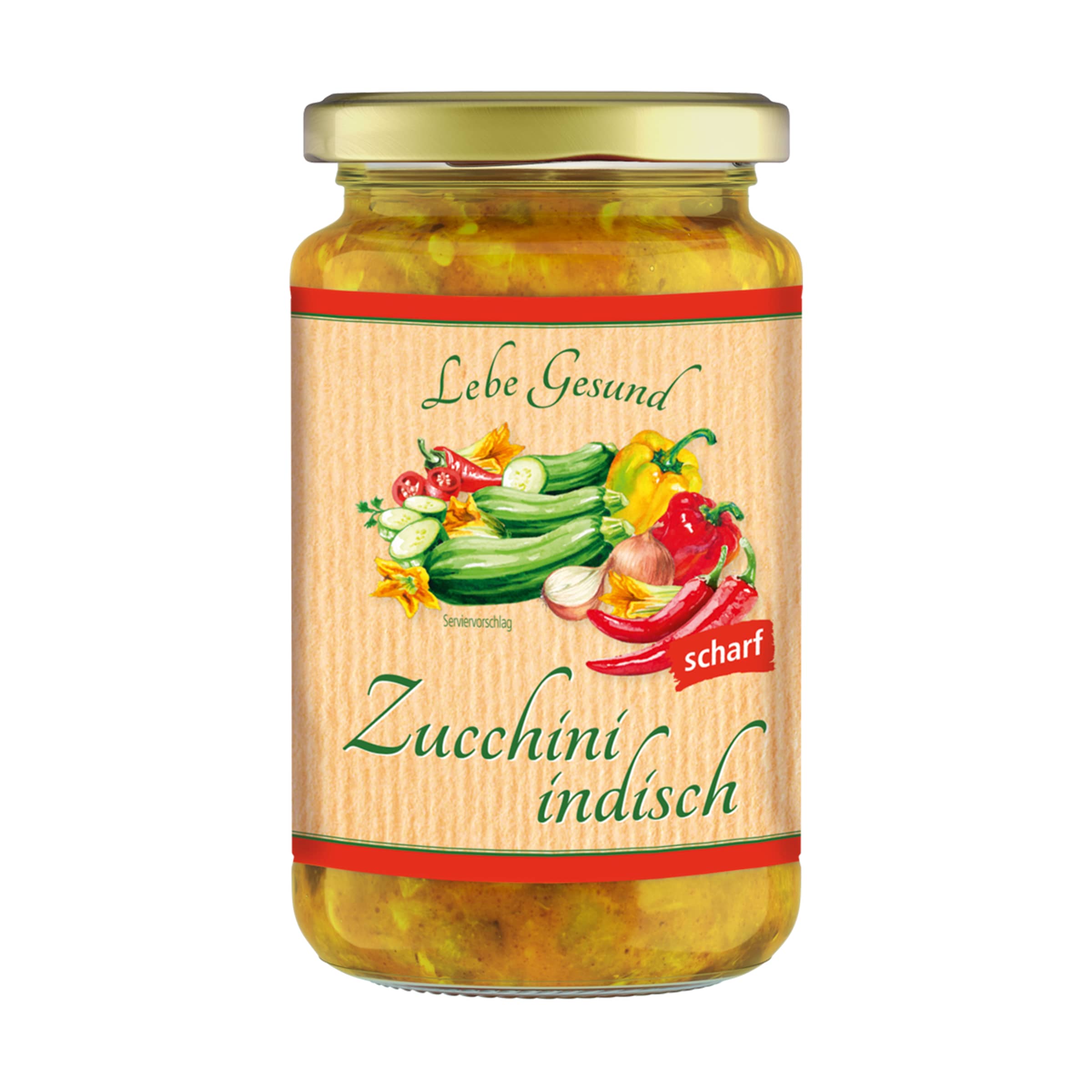 Zucchini indisch bestellen Zucchini indisch - Zucchini-Eintopf scharf im 330-g-Glas