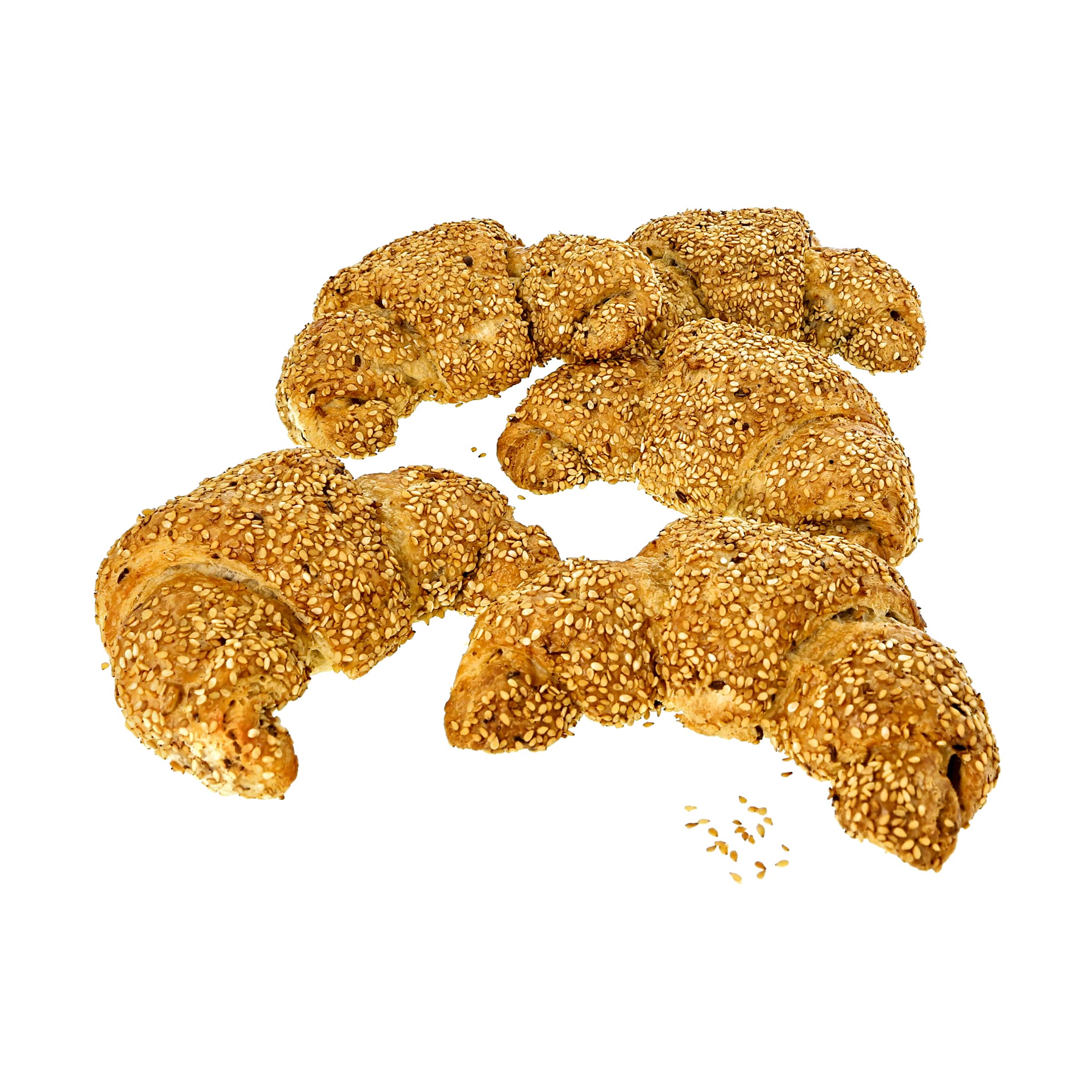 5 Dinkel-Croissants kaufen 5 vegane Dinkel-Croissants von Lebe Gesund mit Sesam