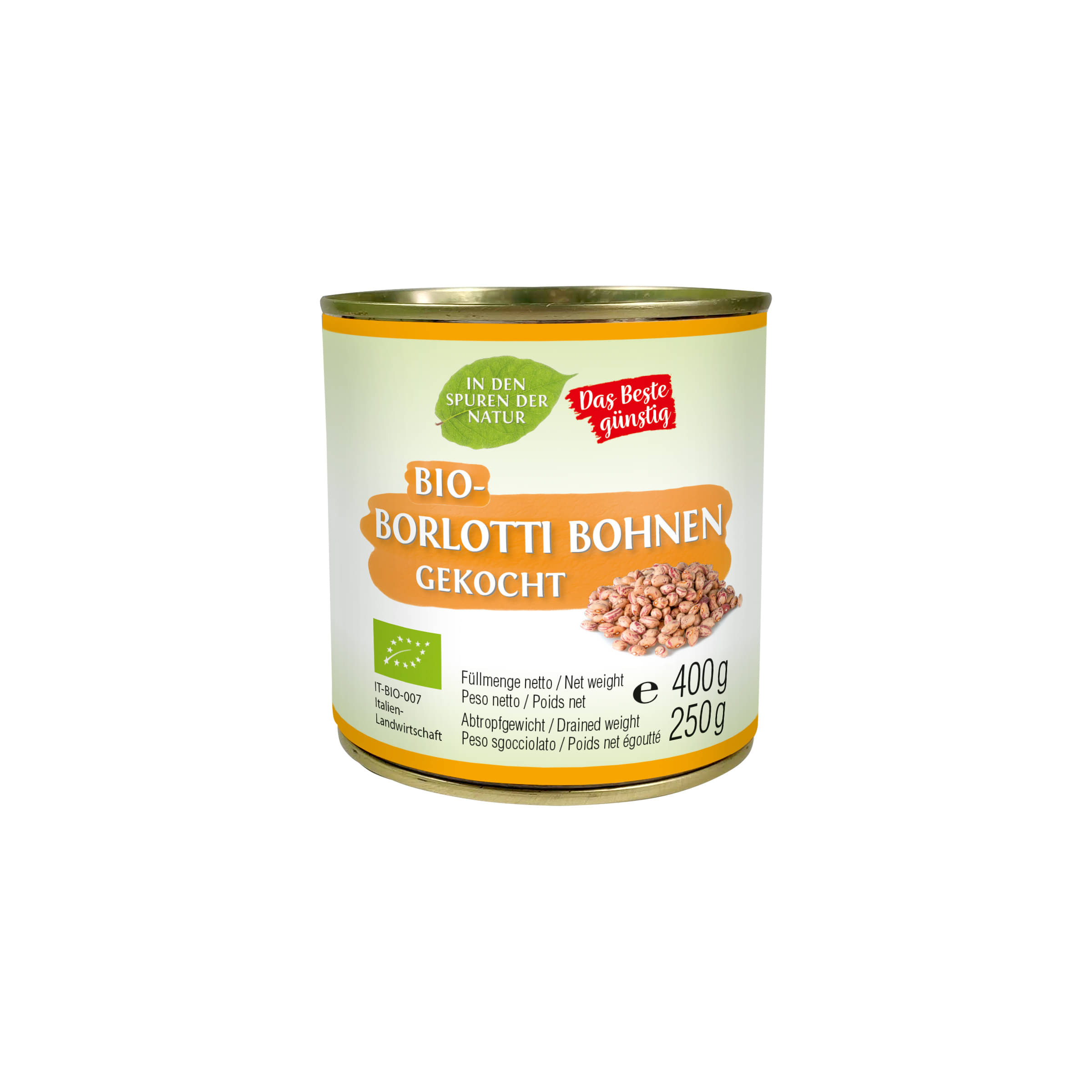 Borlotti-Bohnen gekocht