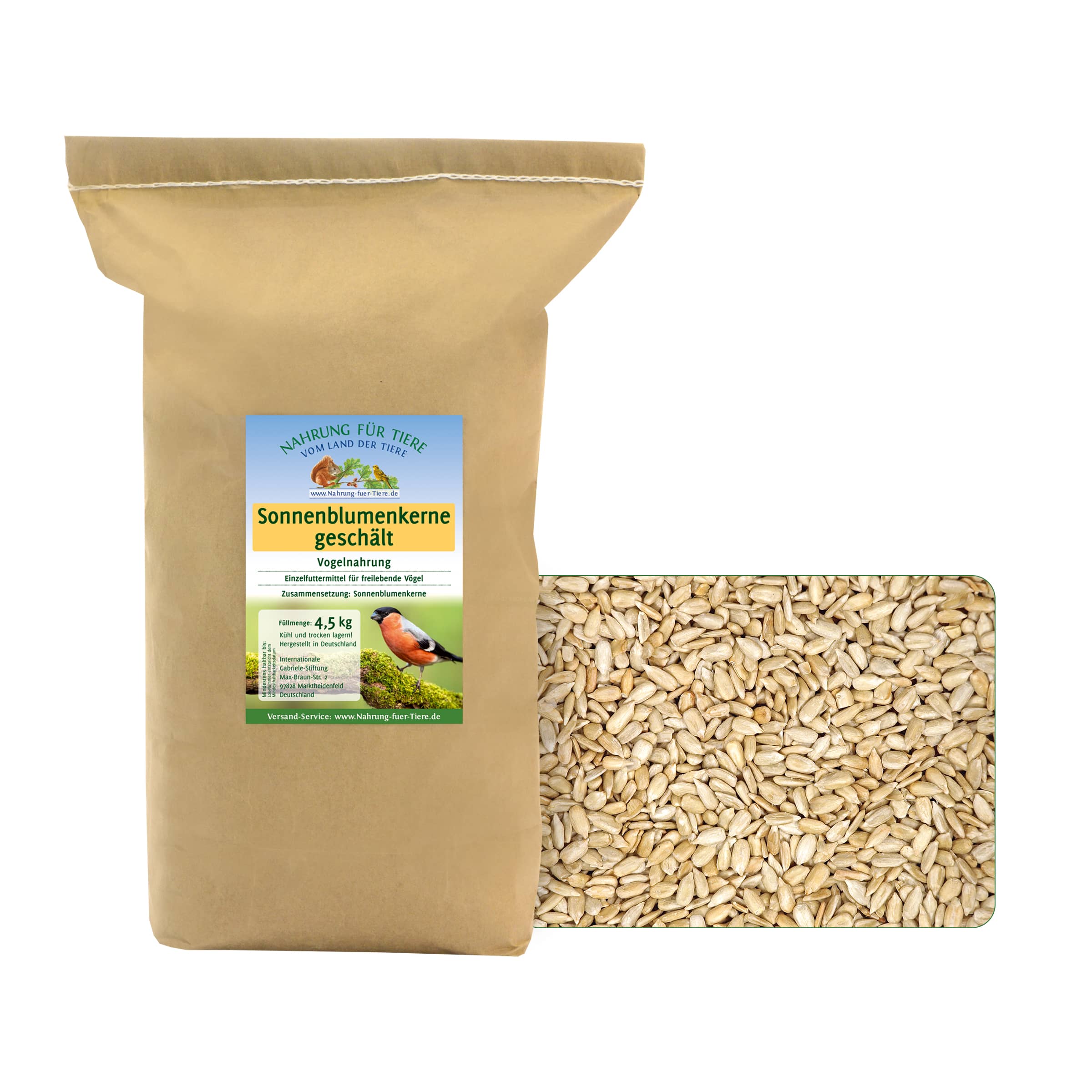 Vogelnahrung: Sonnenblumenkerne, geschält kaufen Vogelnahrung: Sonnenblumenkerne, geschält