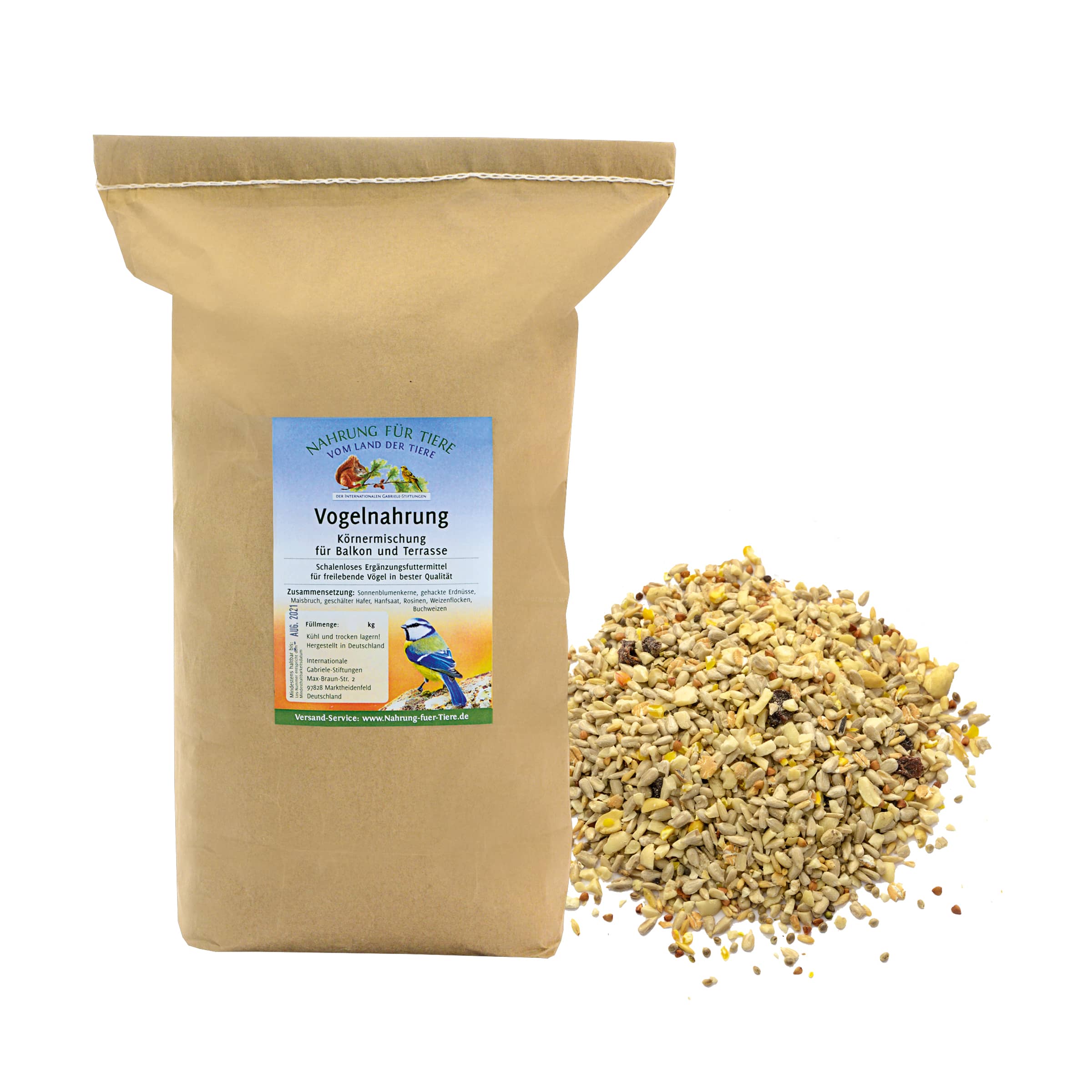Vogelnahrung: Körnermischung ohne Schalen kaufen Vogelnahrung: Körnermischung ohne Schalen