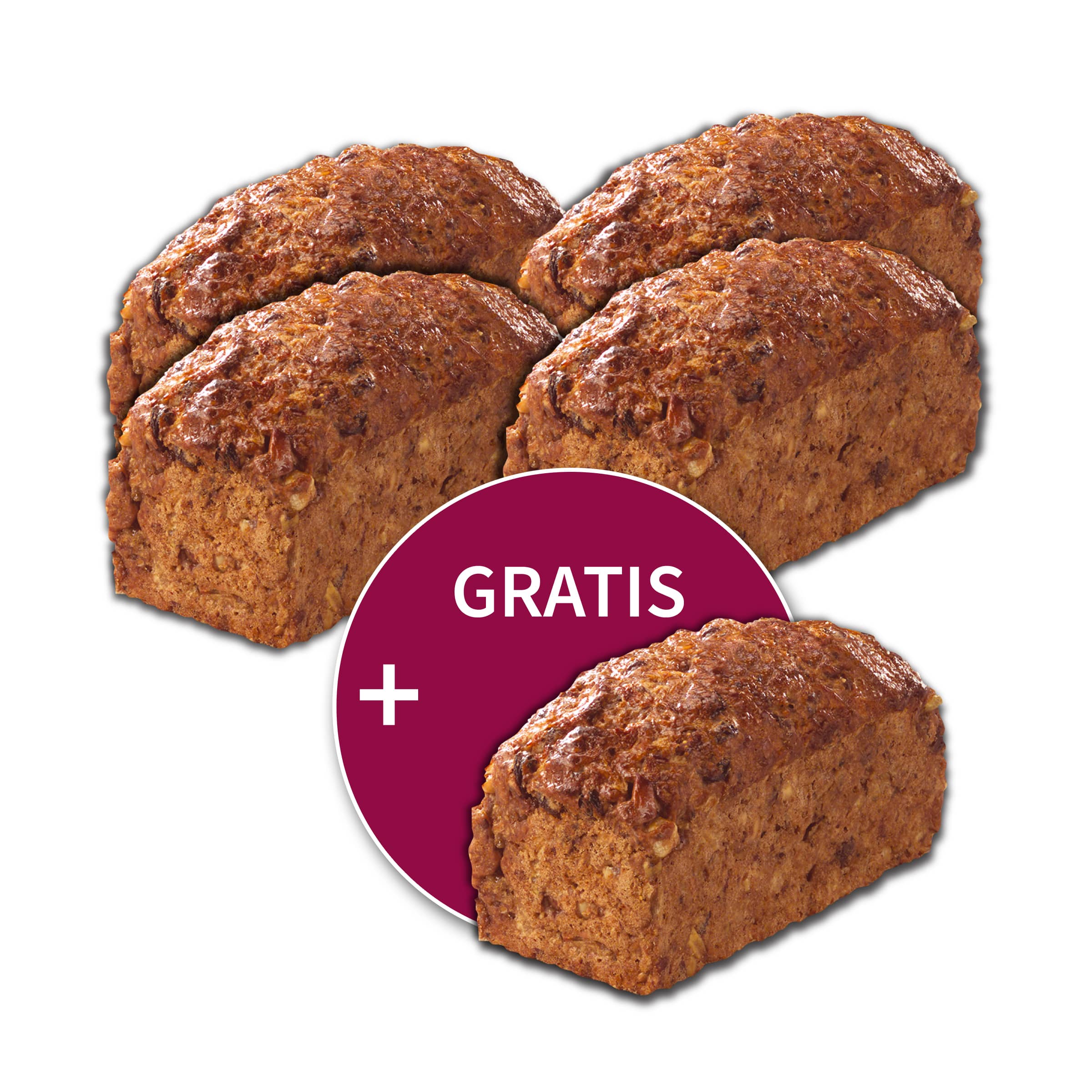 5 für 4 = 1 gratis: Früchtebrot kaufen 5 für 4 = 1 gratis: Früchtebrot