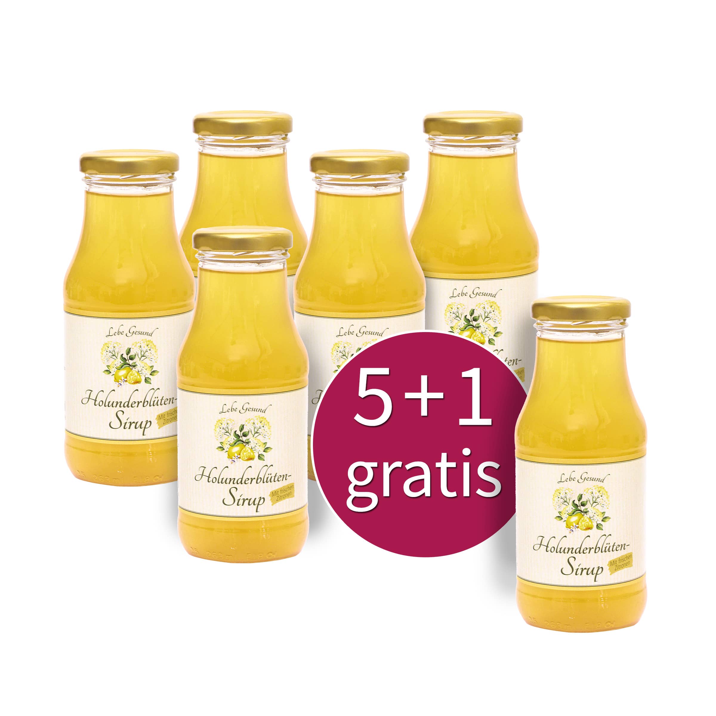 5+1 GRATIS: Holunderblüten-Sirup kaufen 5+1 GRATIS: Holunderblüten-Sirup