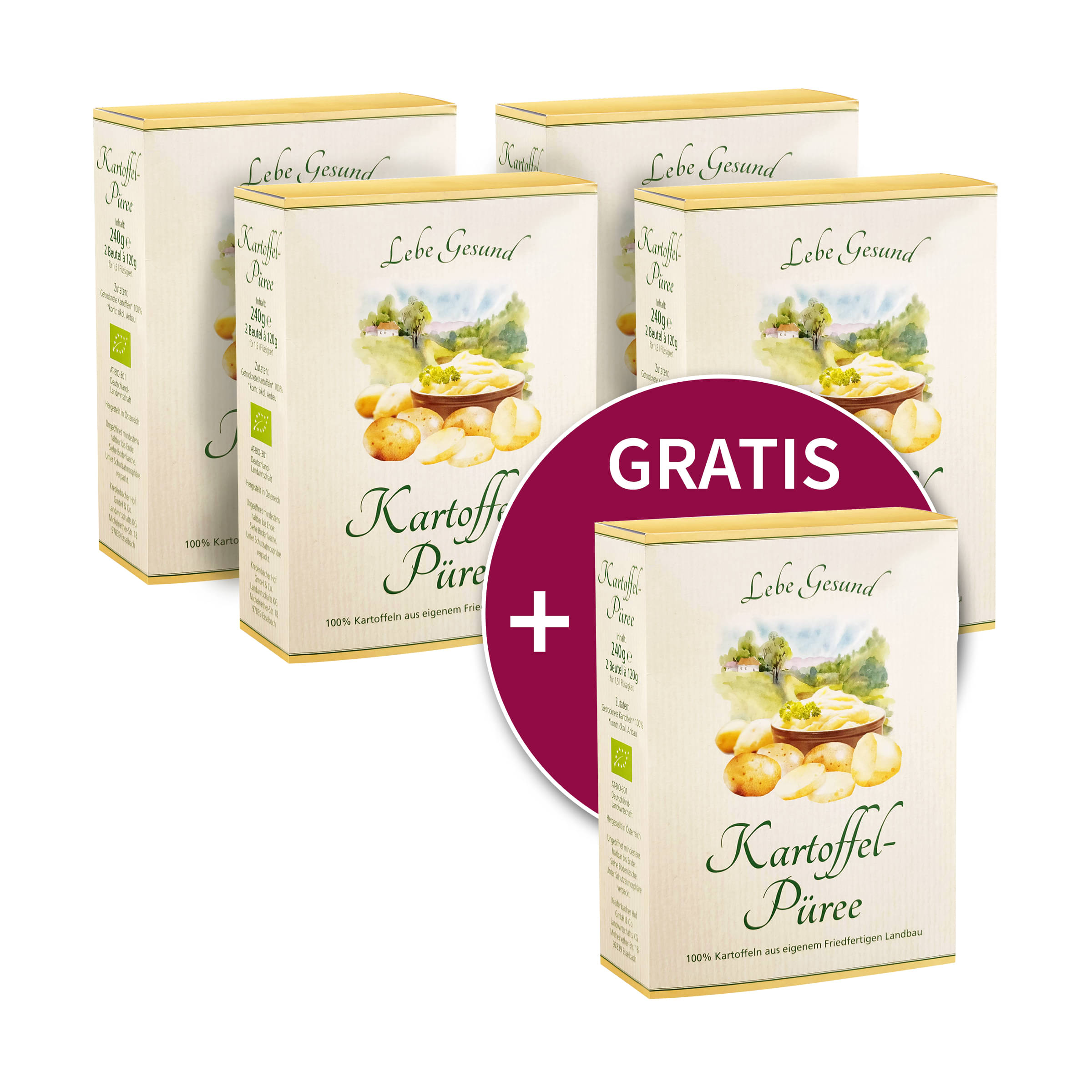 4+1 gratis: Kartoffel-Püree 4+1 gratis: Kartoffel-Püree