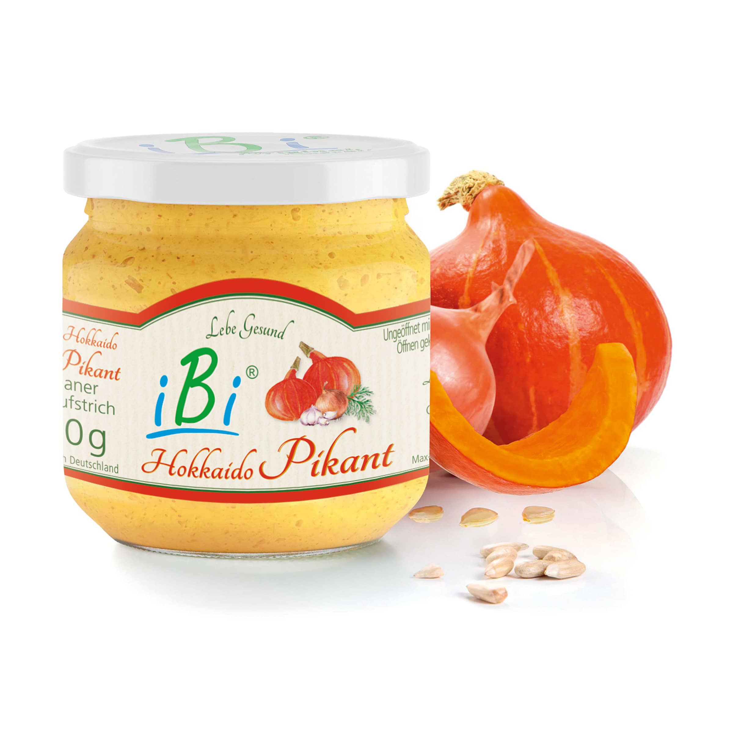 iBi-Hokkaido Pikant Brotaufstrich kaufen iBi-Hokkaido Pikant von Lebe Gesund – veganer Brotaufstrich mit Hokkaido-Kürbis