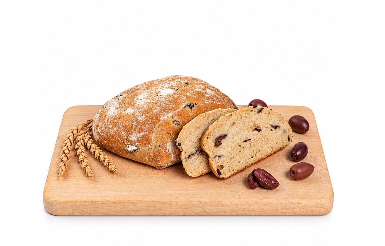 Oliven-Ciabatta frisch bestellen Oliven-Ciabatta von Lebe Gesund – Bio-Dinkelbrot mit schwarzen Oliven