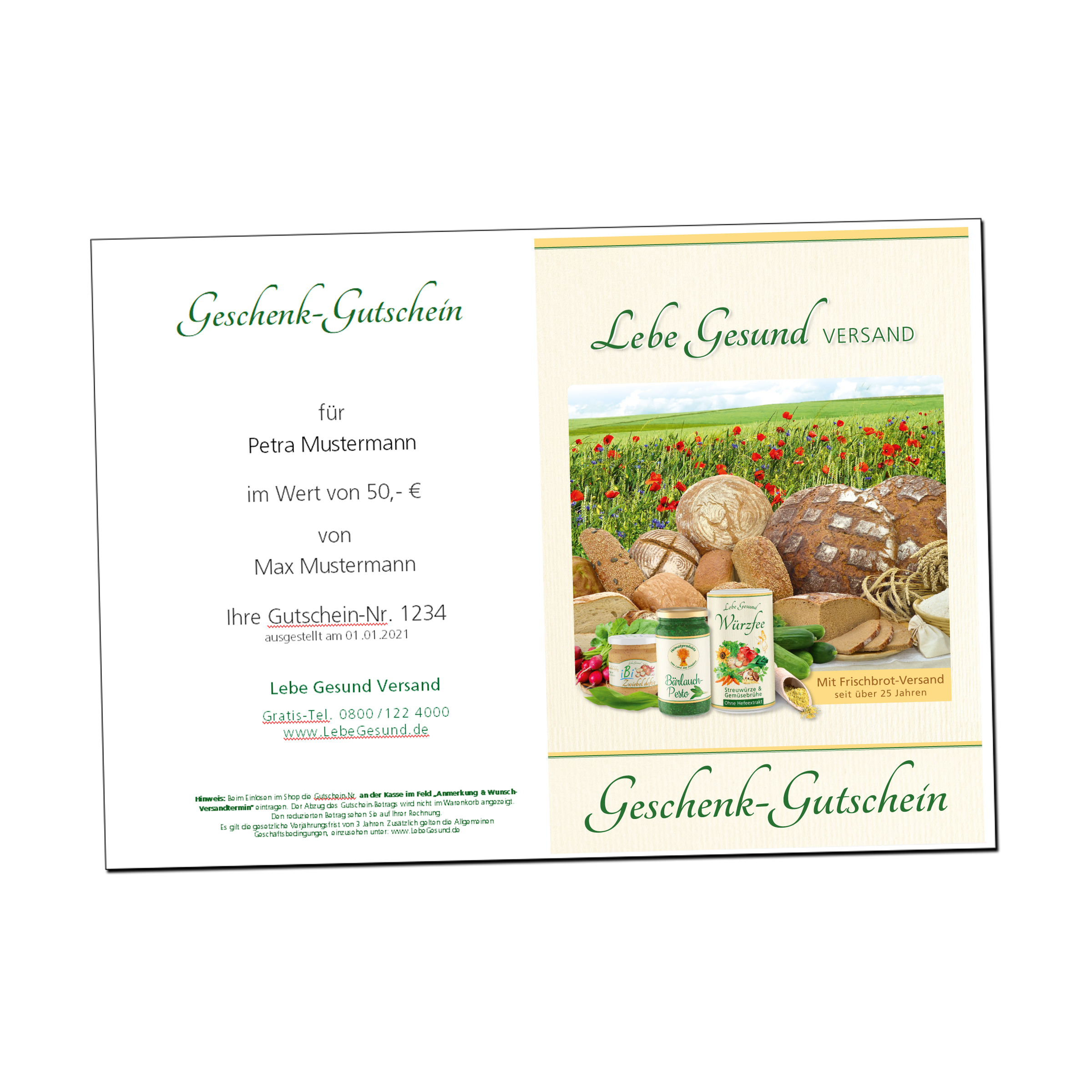 E-Mail-Geschenk-Gutschein kaufen E-Mail-Geschenk-Gutschein