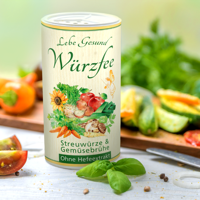 Zu frischem Gemüse ist die Würzfee Ihr Sommergewürz. Zu feinem saisonalen Gemüse ist die Würzfee Ihr Sommergewürz.