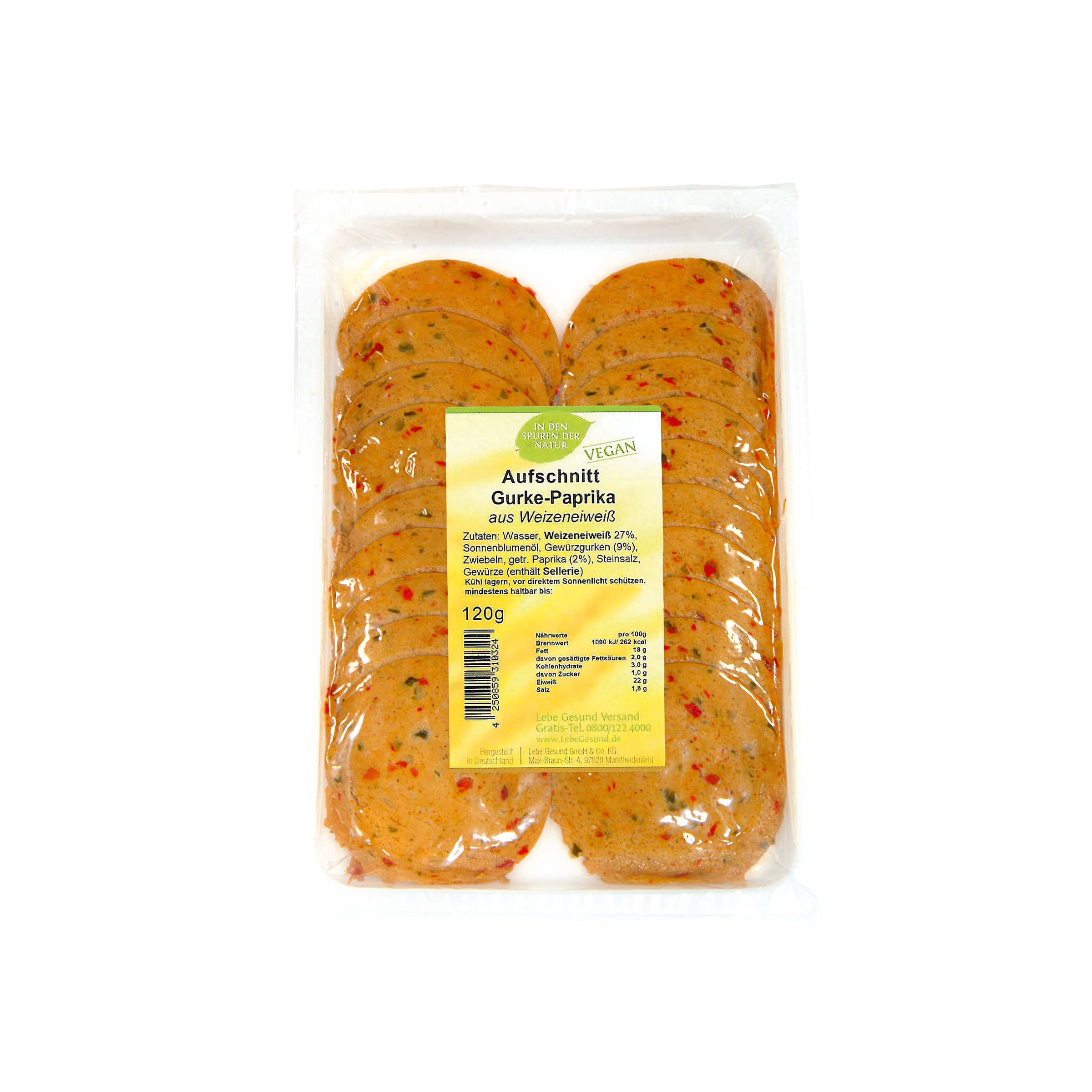 Veganer Aufschnitt Gurke-Paprika kaufen Veganer Aufschnitt Gurke-Paprika