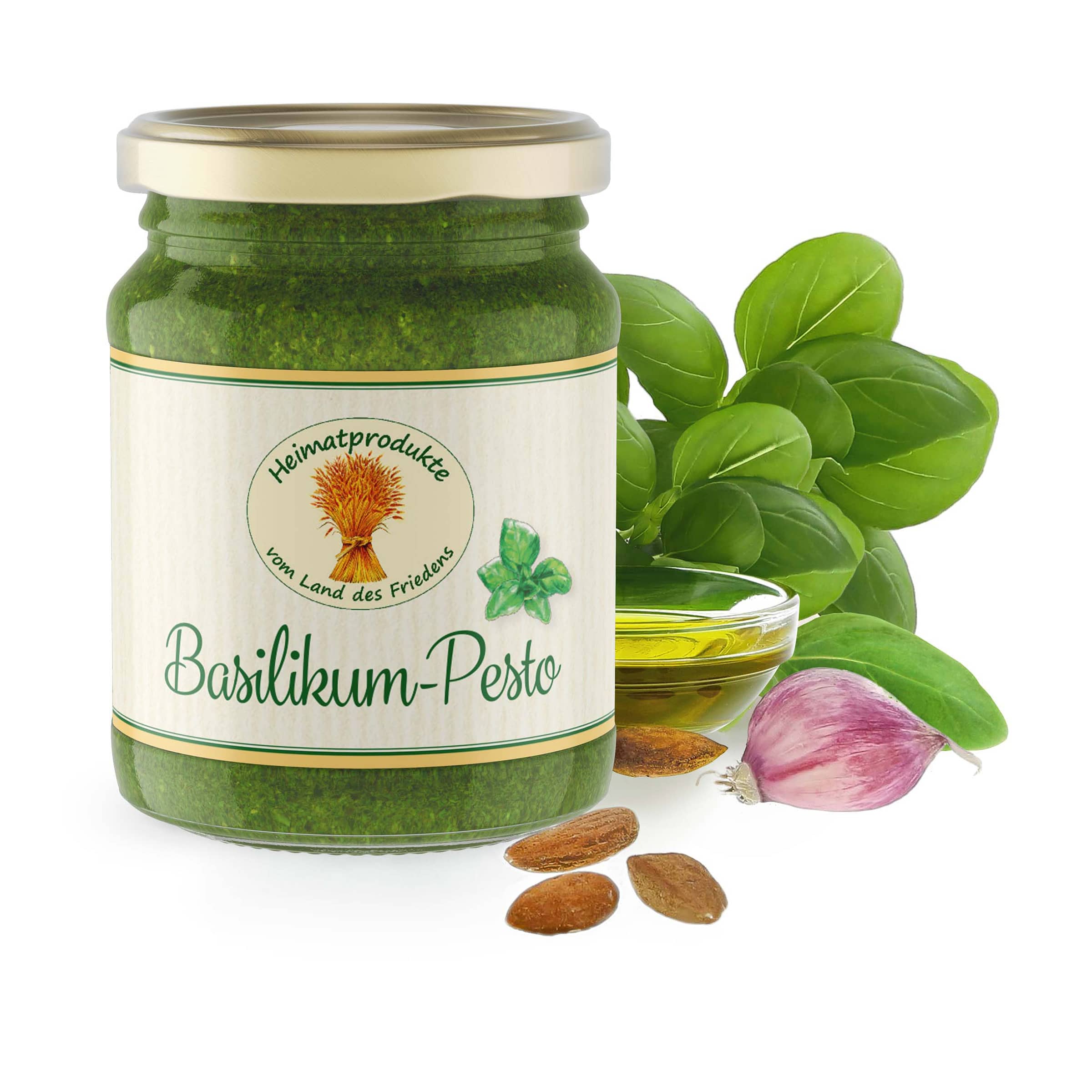 Basilikum-Pesto 125ml bestellen Basilikum-Pesto von Lebe Gesund – veganes Bio-Pesto, 125 ml