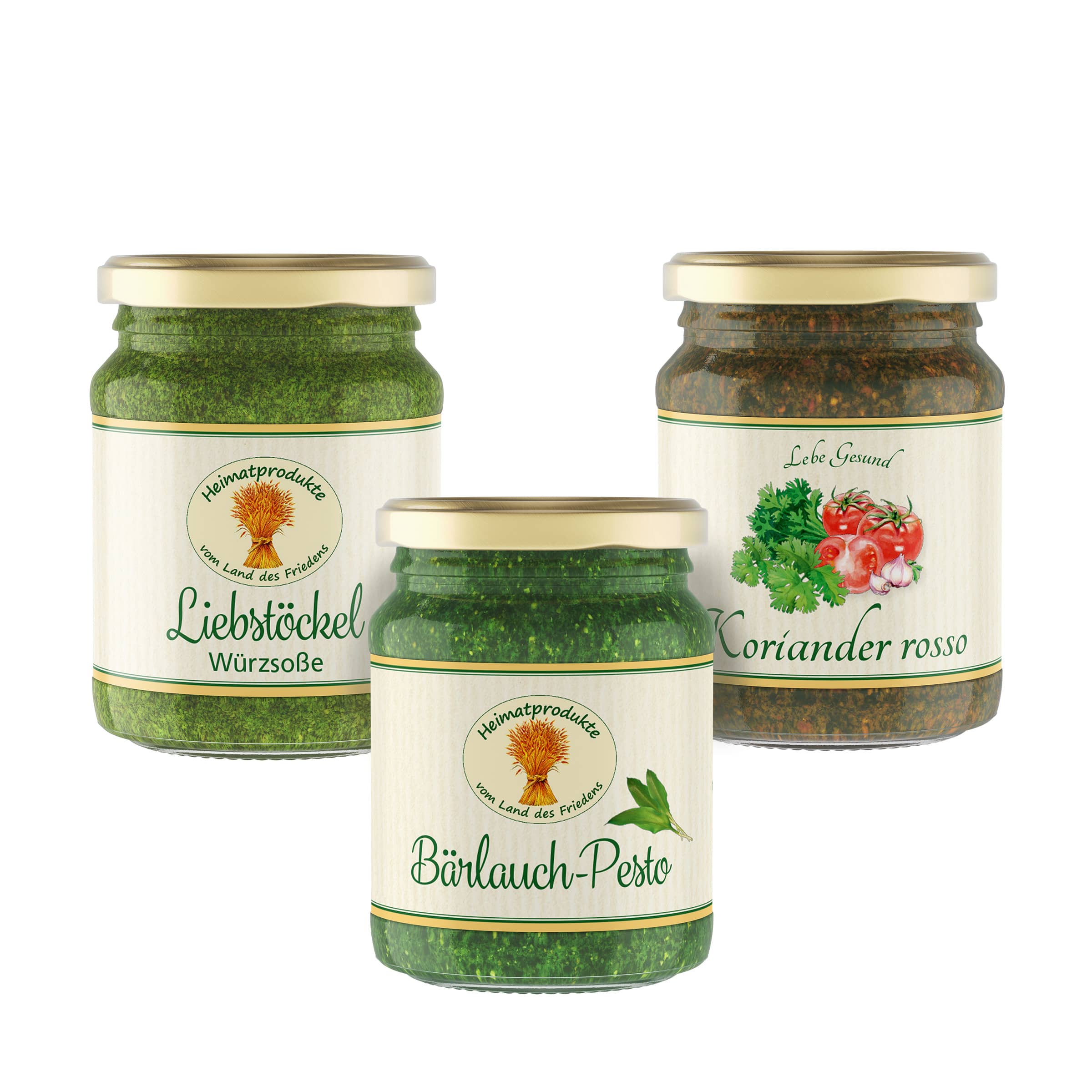 3er-Sparpaket Kräuter-Pesto 125ml nach Wahl kaufen 3er-Sparpaket Kräuter-Pesto 125ml nach Wahl