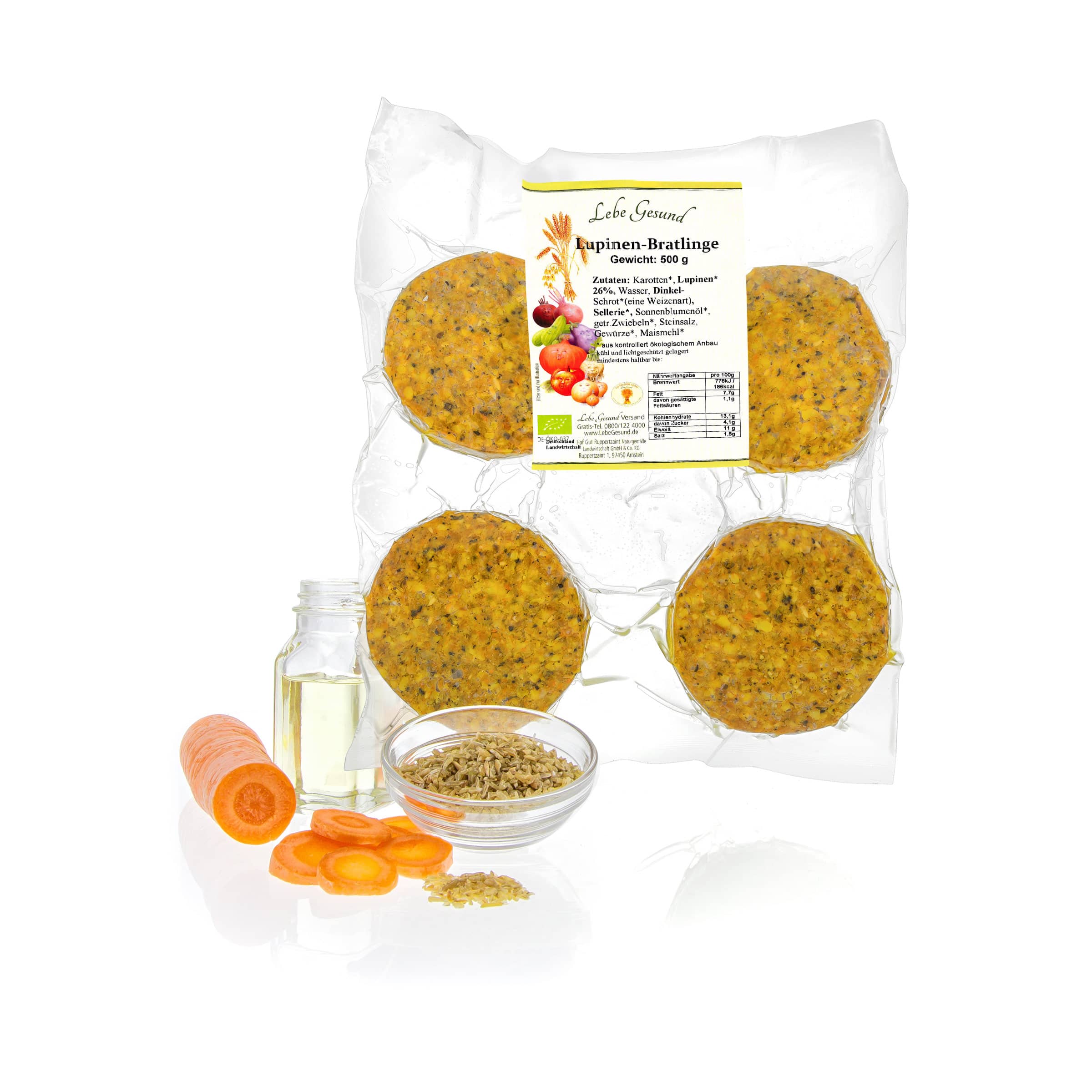 Lupinen-Bratlinge kaufen Lupinen-Bratlinge