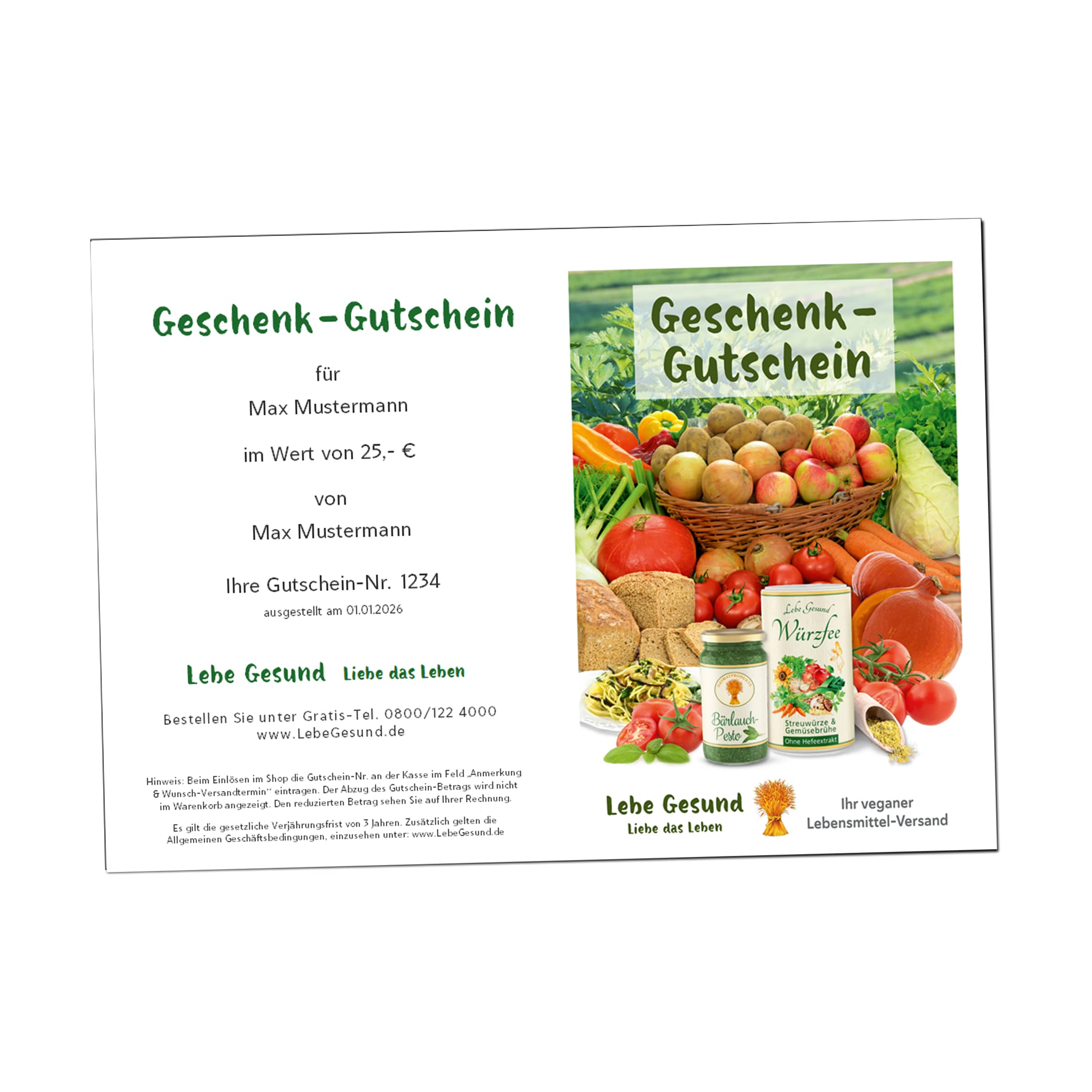 E-Mail-Geschenk-Gutschein kaufen E-Mail-Geschenk-Gutschein