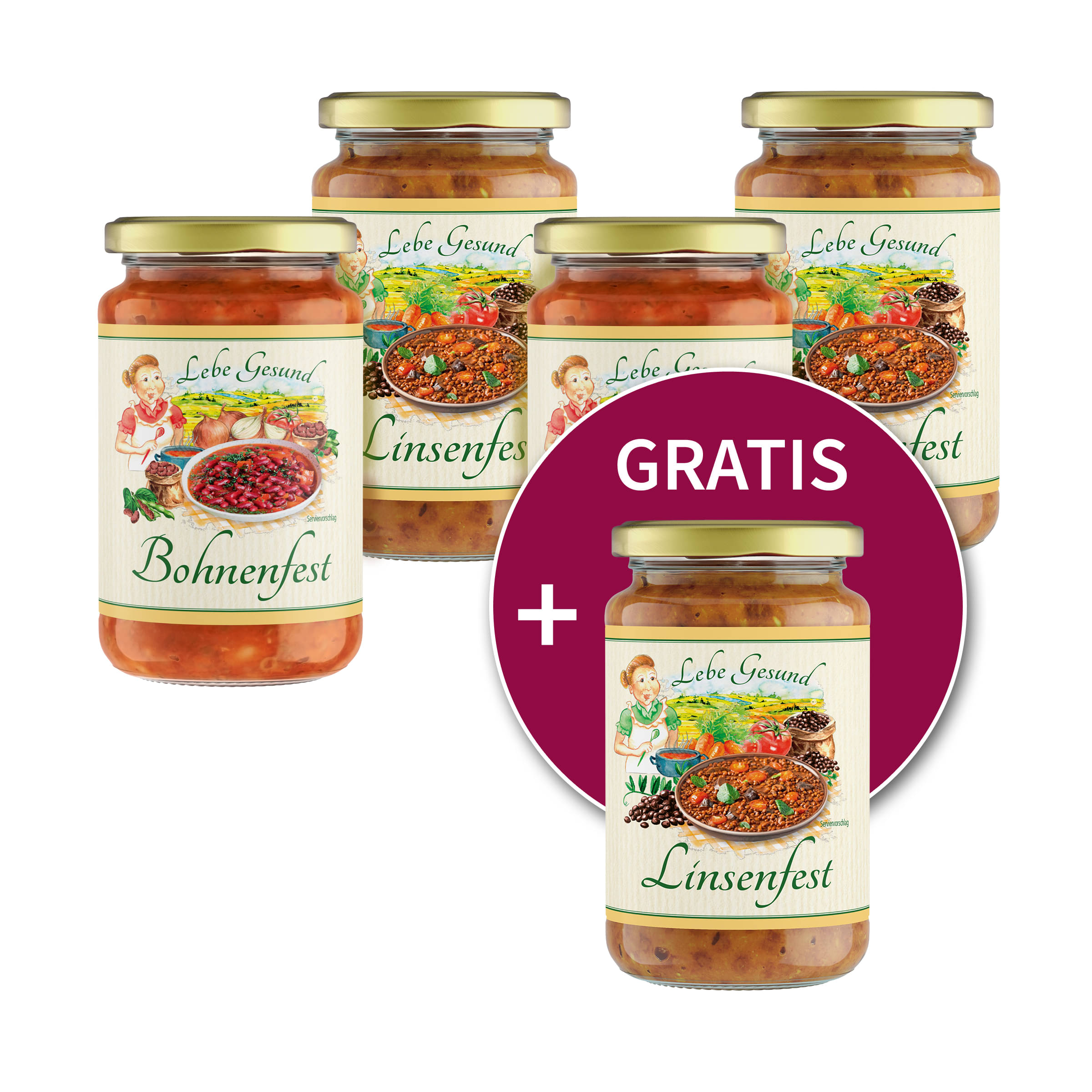 4+1 gratis: Gourmet-Eintöpfe nach Wahl 4+1 gratis: Gourmet-Eintöpfe nach Wahl