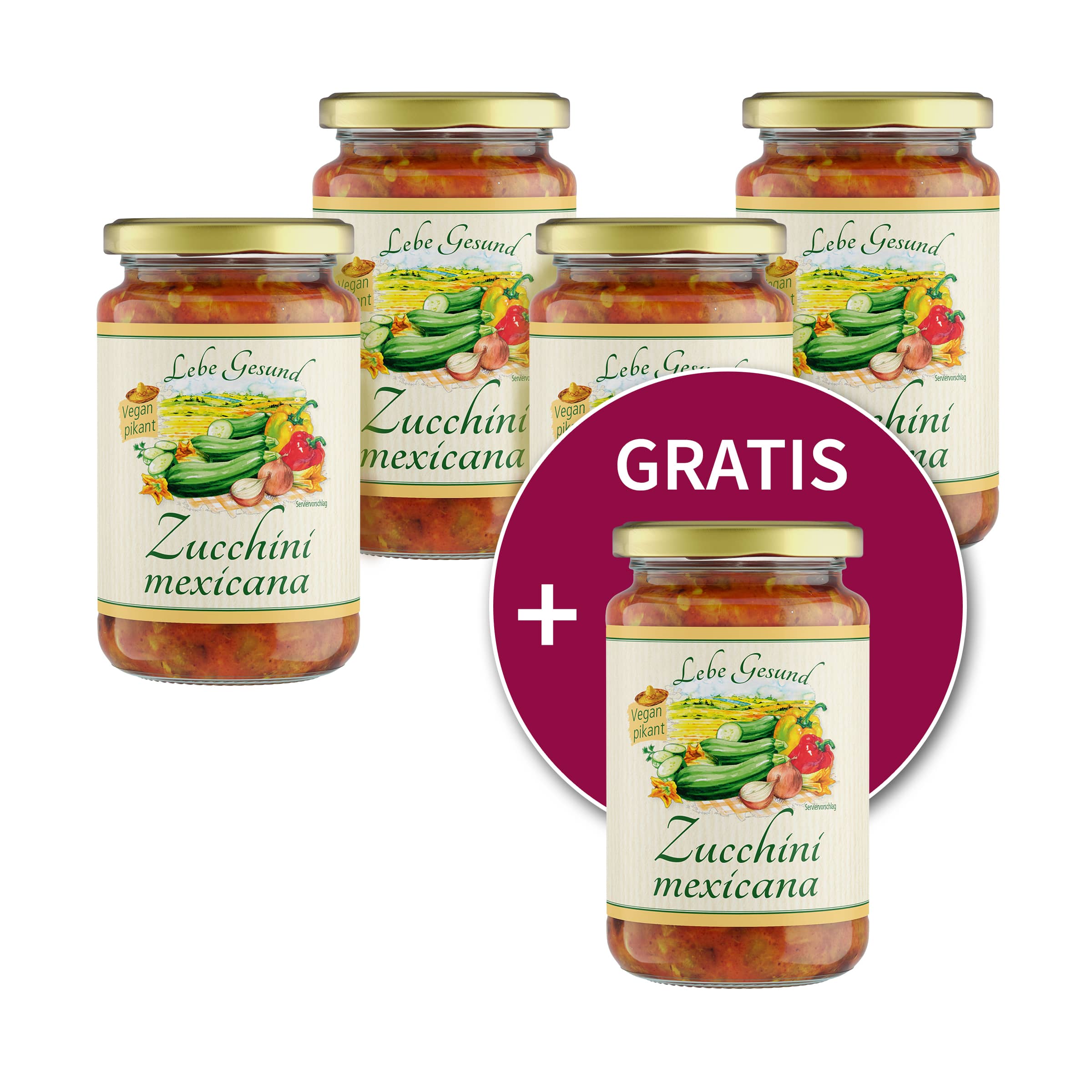 4+1 gratis: Zucchini mexicana 4+1 gratis: Zucchini mexicana