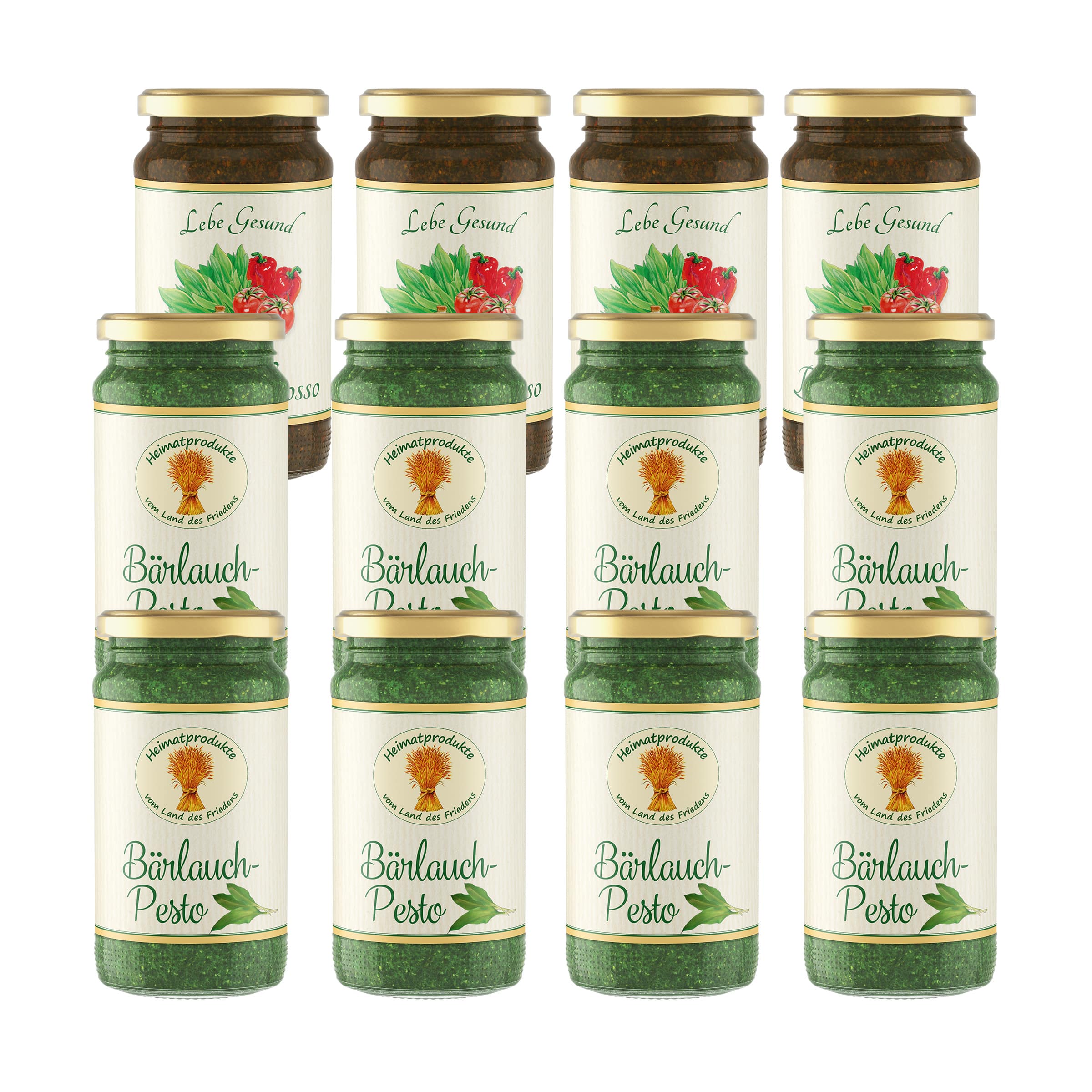 12er-Sparpaket Bärlauch-Pesto nach Wahl kaufen 12er-Sparpaket Bärlauch-Pesto nach Wahl