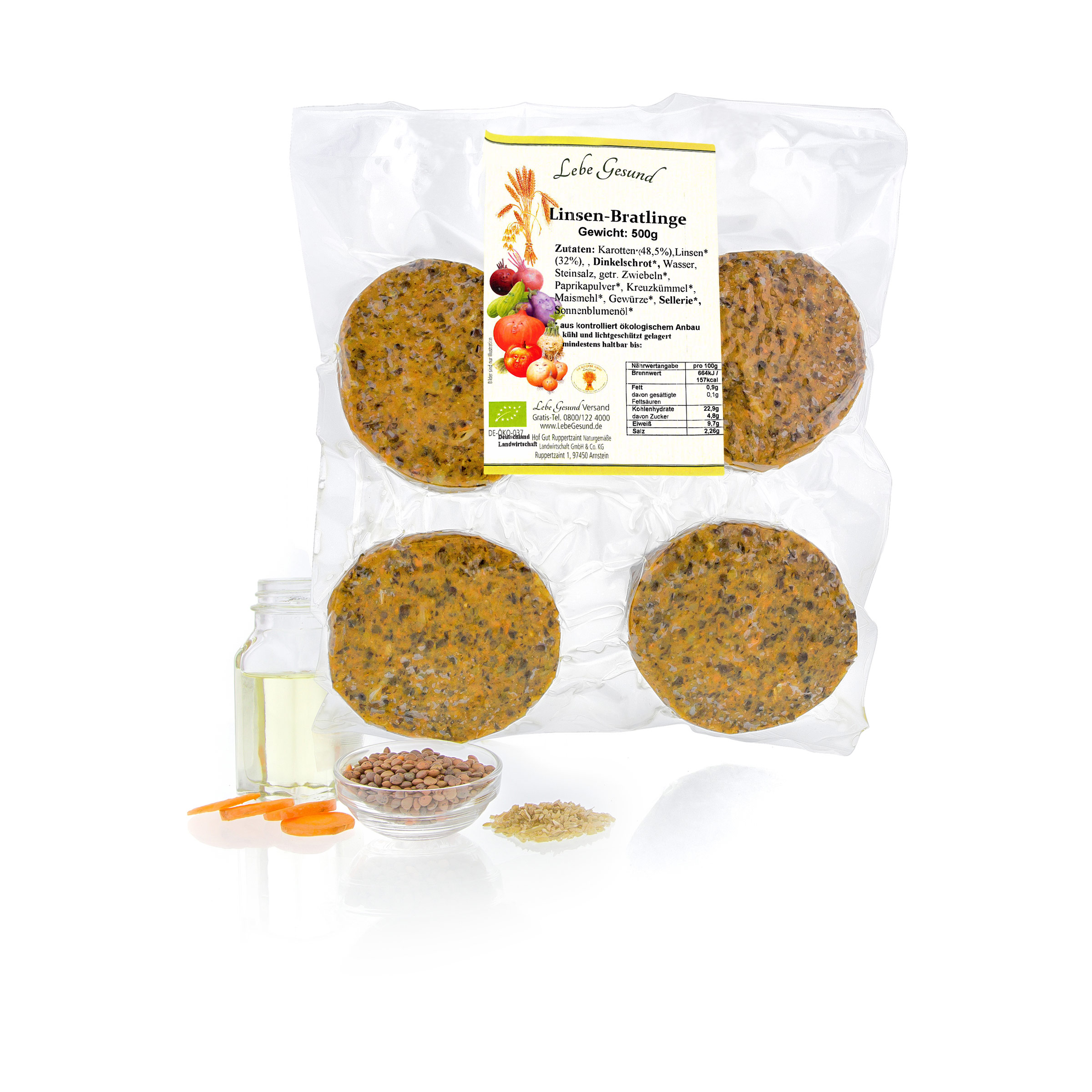 Linsen-Bratlinge kaufen Linsen-Bratlinge