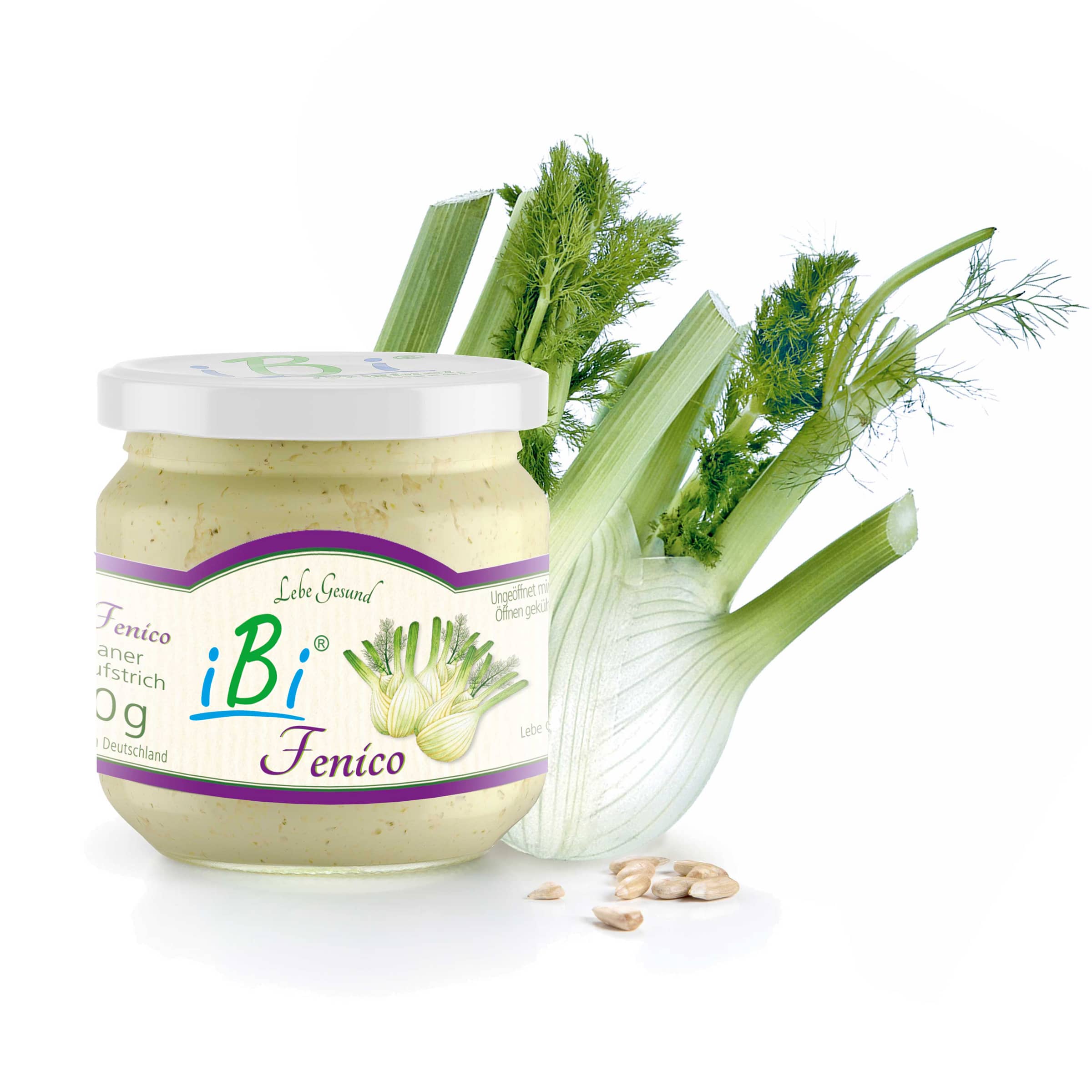 iBi-Fenico jetzt kaufen iBi-Fenico von Lebe Gesund – veganer Brotaufstrich mit süß-würzigem Fenchel-Aroma