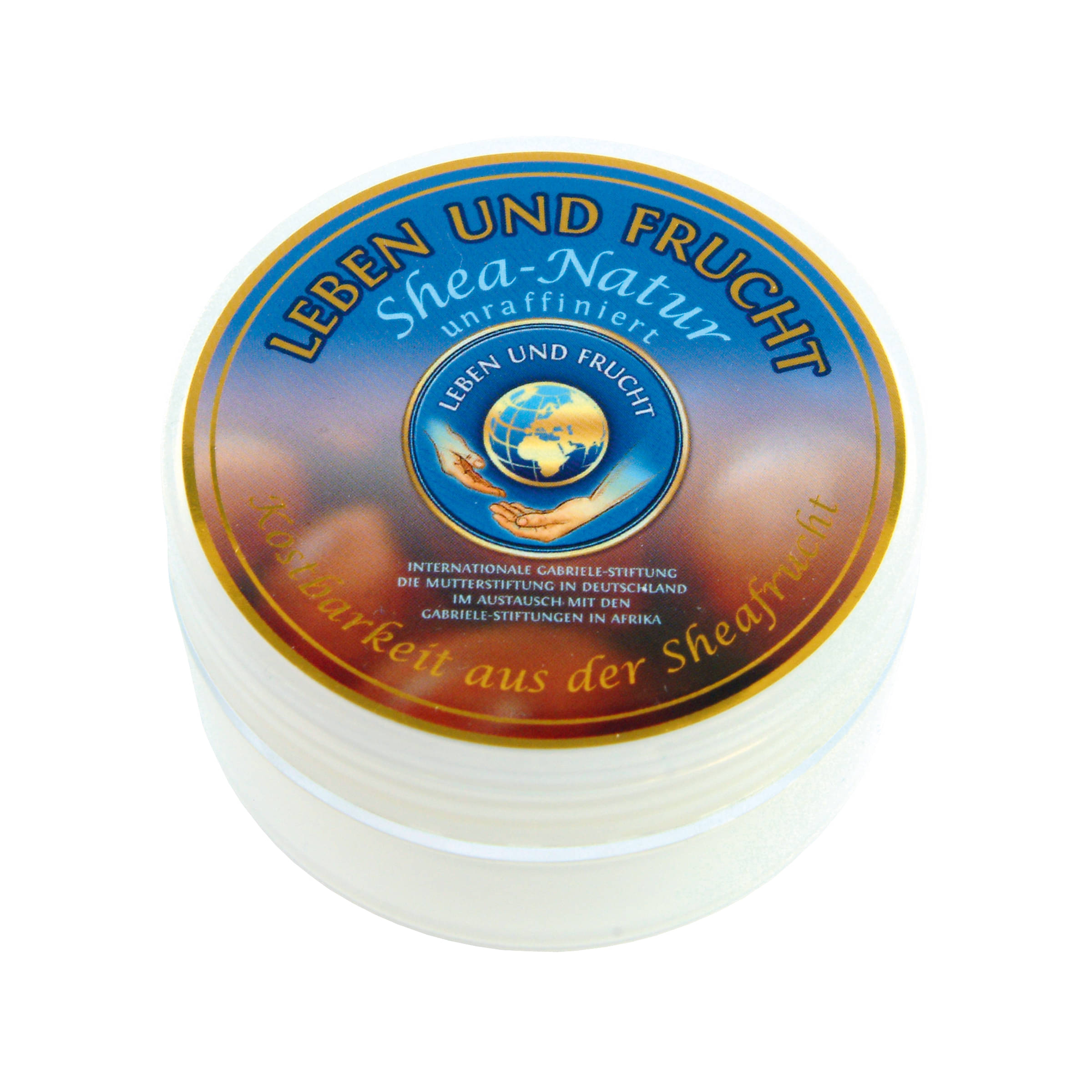 Sheabutter „Natur“ - reine Sheabutter. 0,05 Original unraffiniert mit dem afrikanischen Ur-Duft. Für sehr empfindliche und sensible Haut geeignet.