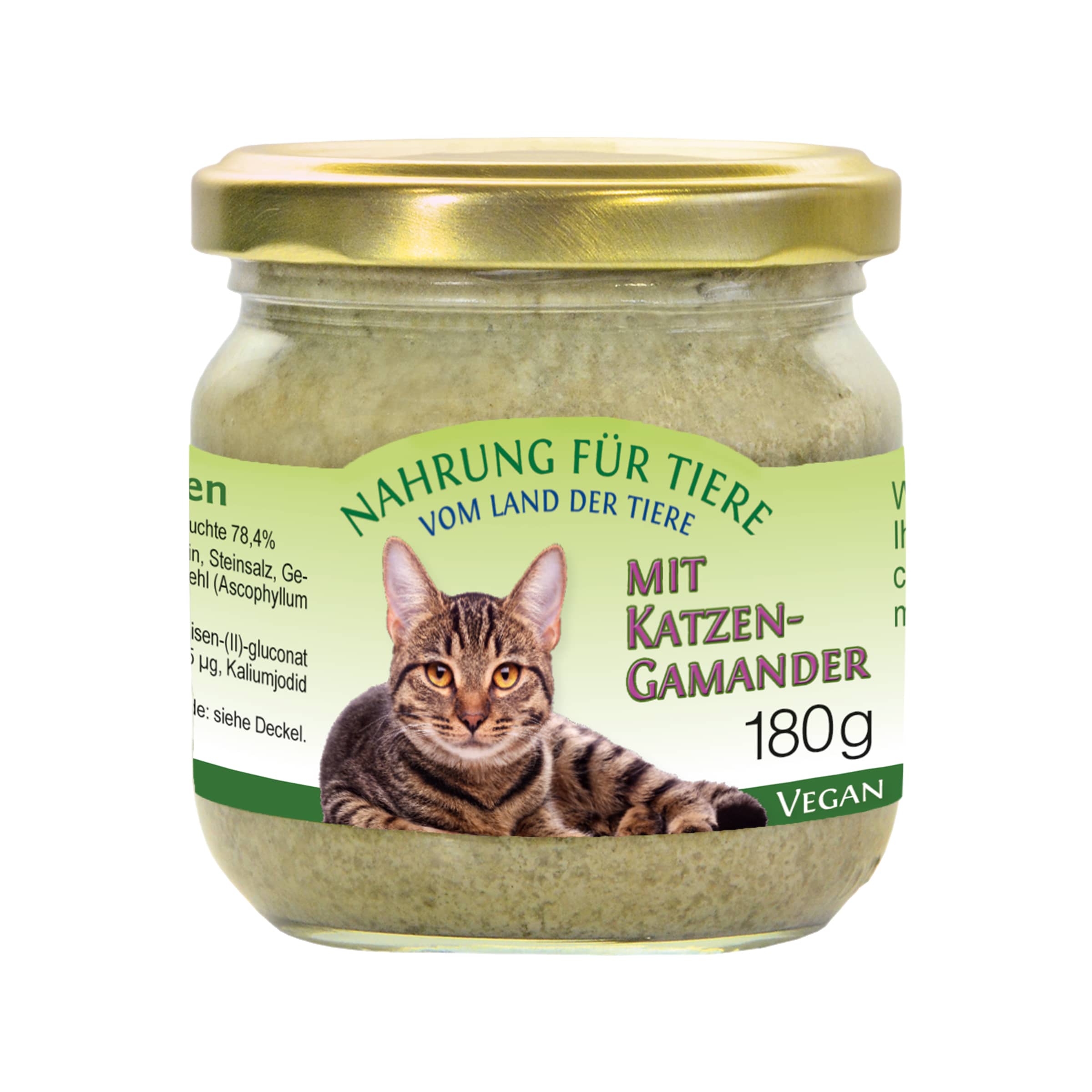 Vegane Katzennahrung mit Katzengamander kaufen Vegane Katzennahrung mit Katzengamander